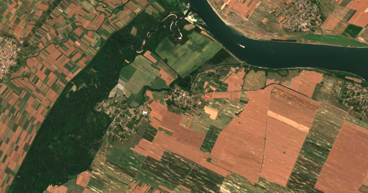 Carte satellite de Kudelin