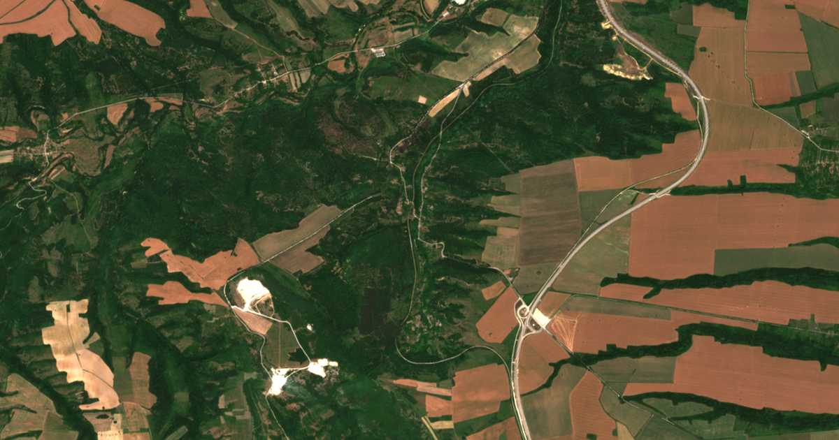 Carte satellite de Bela
