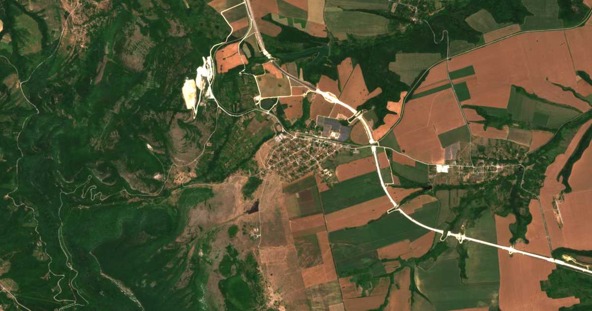 Carte satellite de Orešec