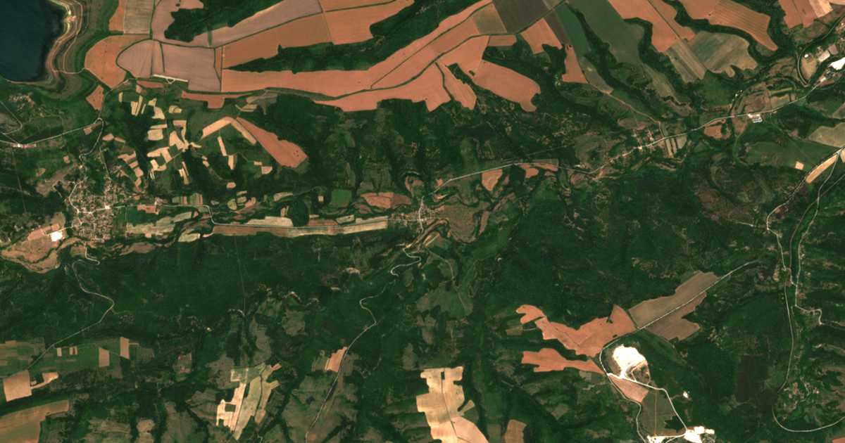 Carte satellite de Kladorub