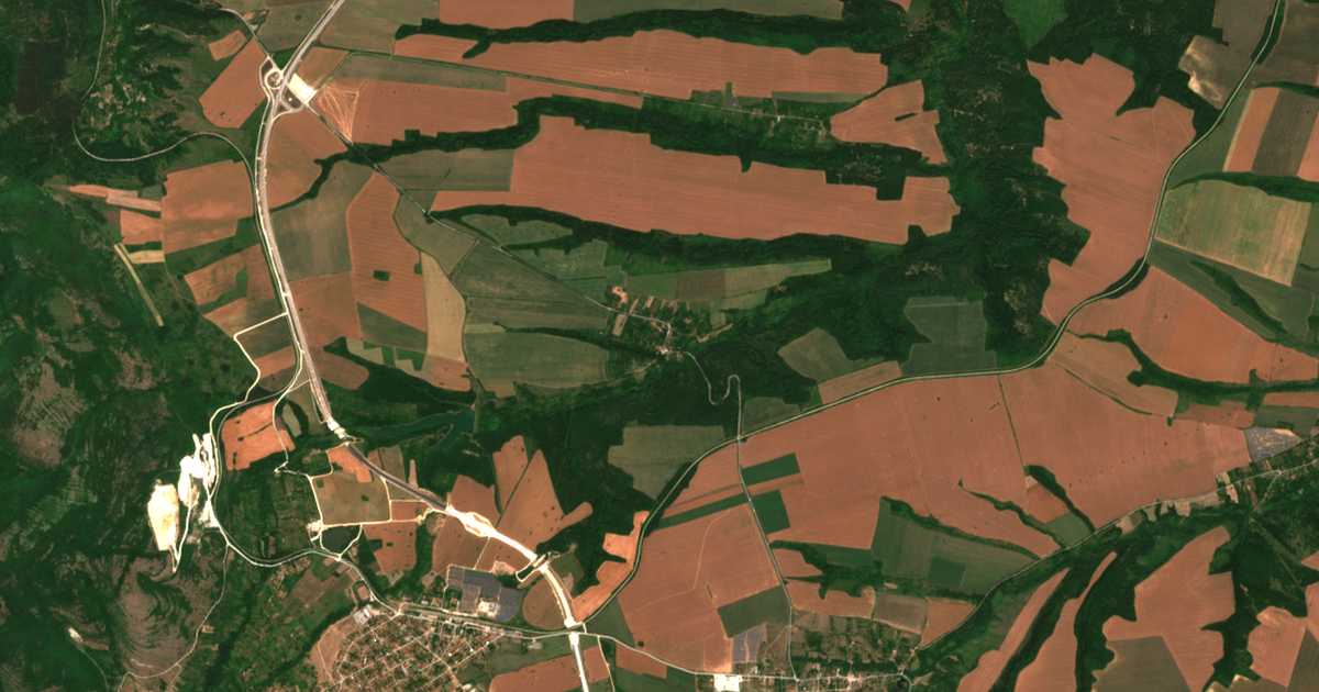 Carte satellite de Skomlya