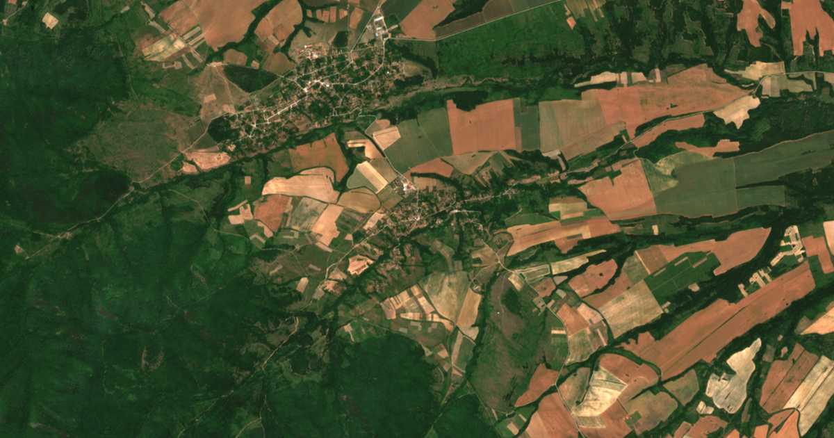 Carte satellite de Podgore