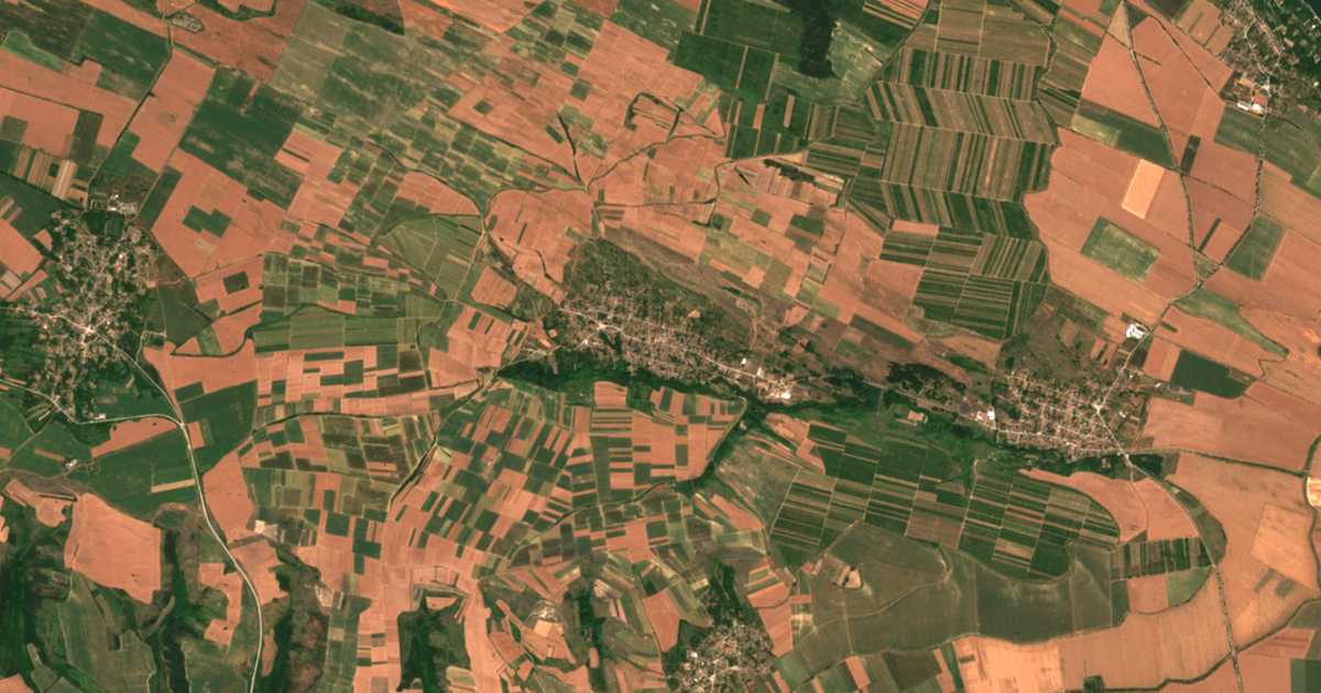 Carte satellite de Vinarovo