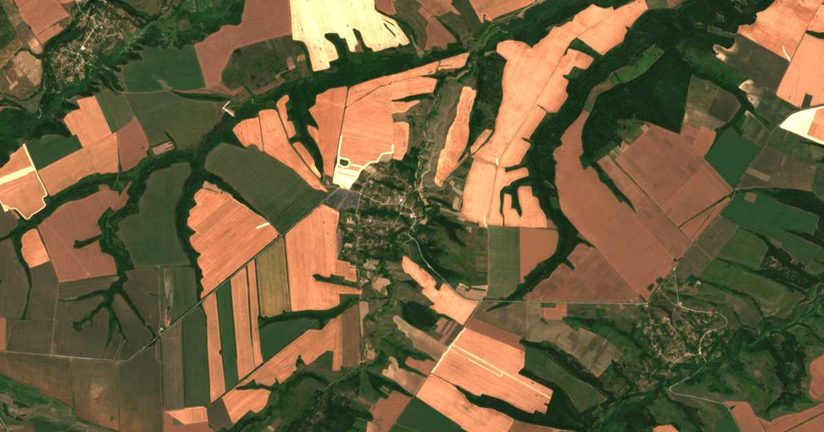 Carte satellite de Černo Pole