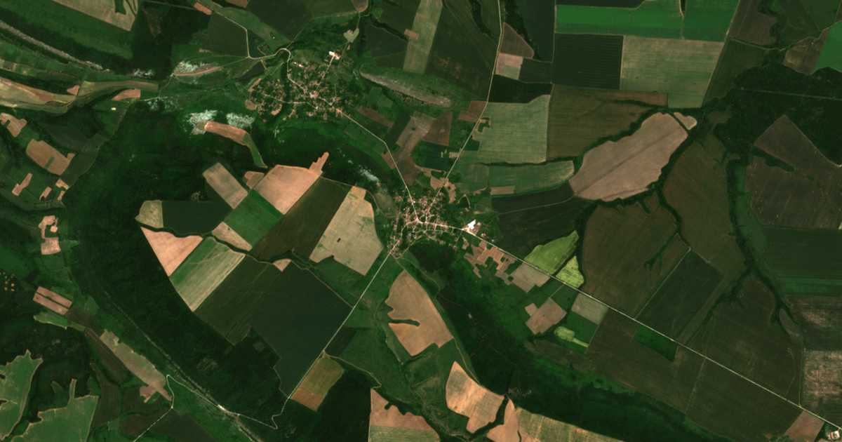 Carte satellite de Tlachene
