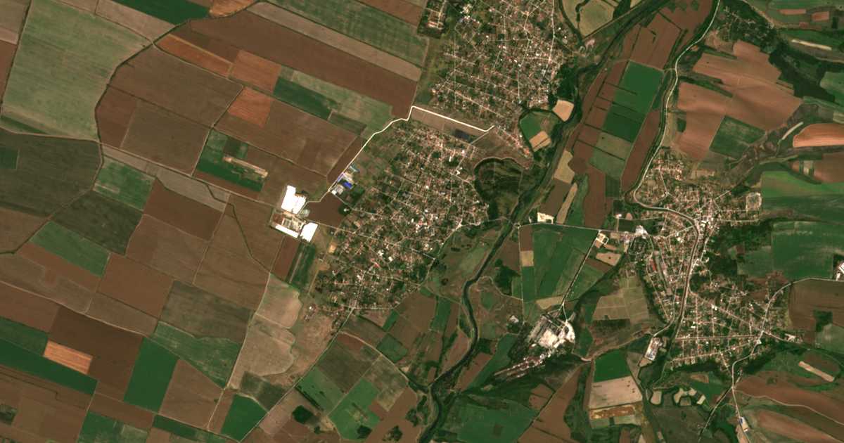 Carte satellite de Glojéné