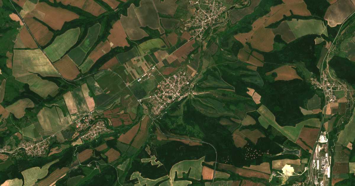 Carte satellite de Kravoder