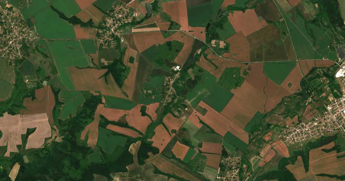 Carte satellite de Urovene