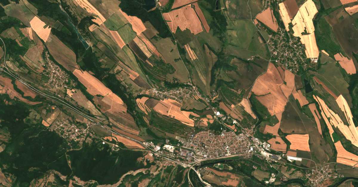 Carte satellite de Bodenec