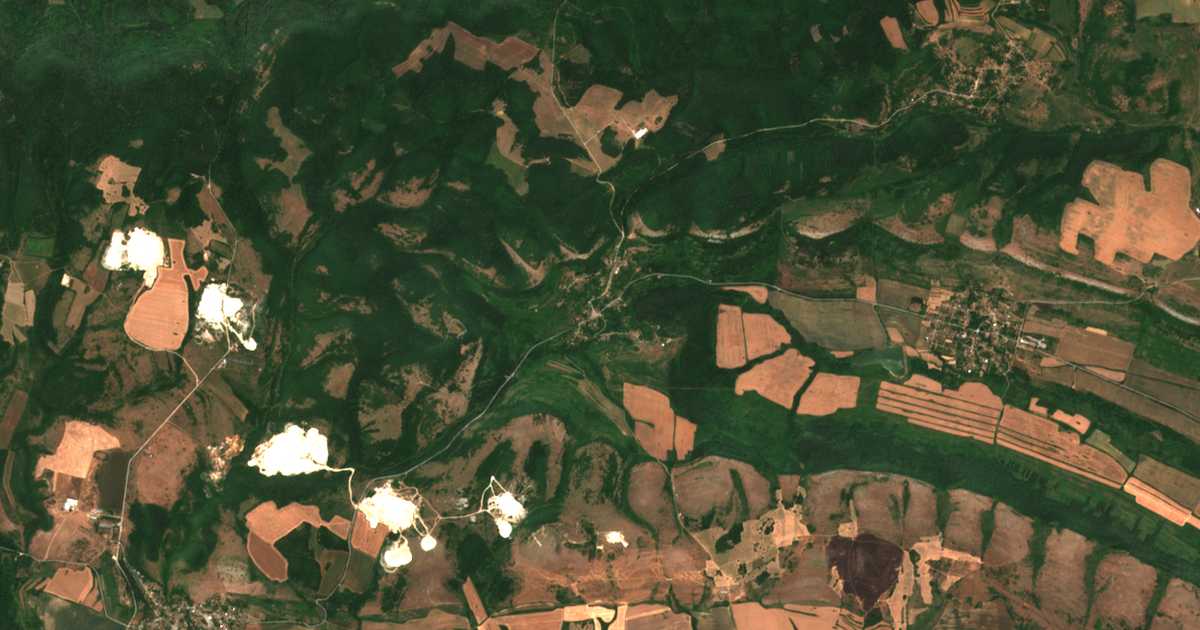 Carte satellite de Kalen