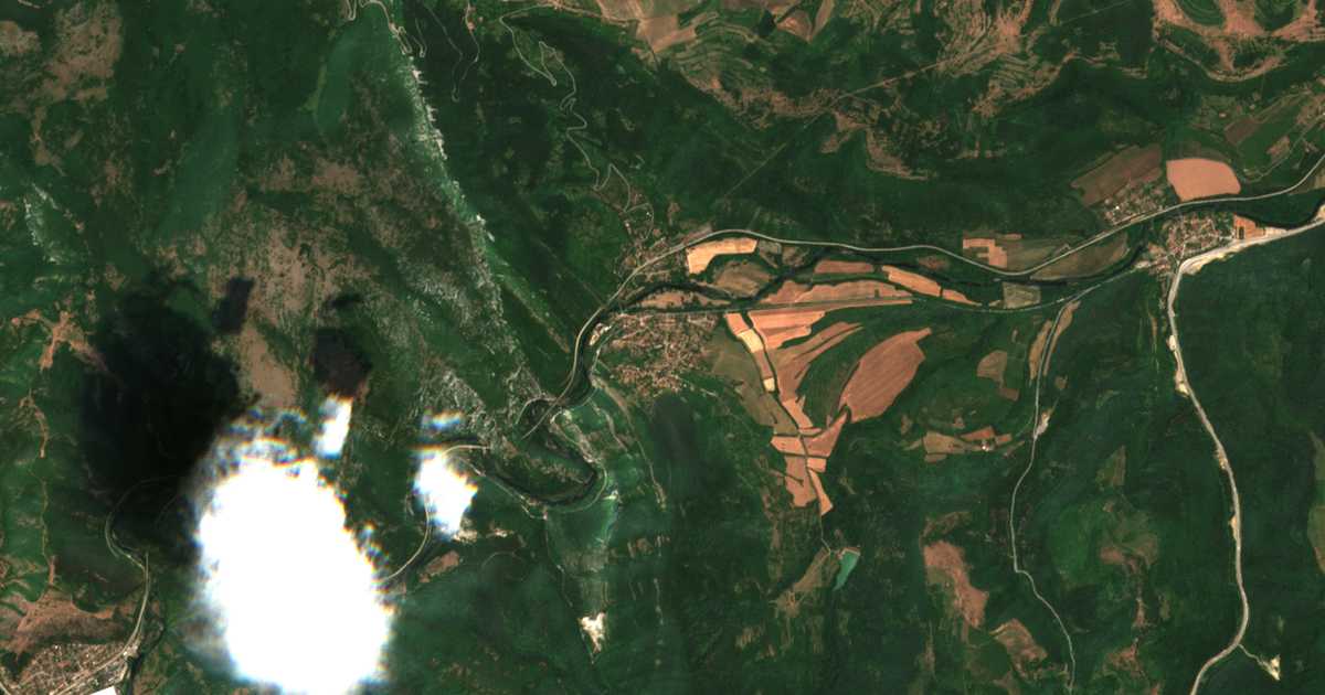 Carte satellite de Lyutibrod