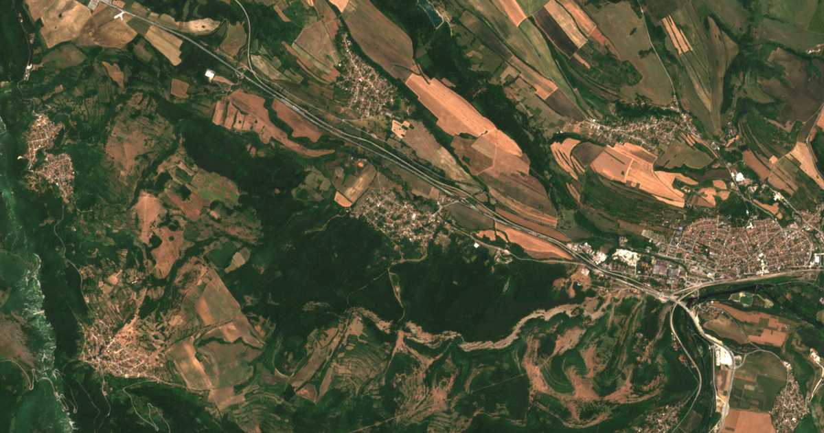 Carte satellite de Moravica