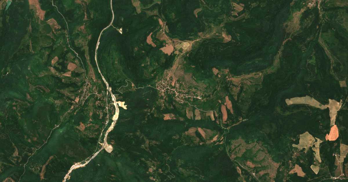 Carte satellite de Tipchenitsa