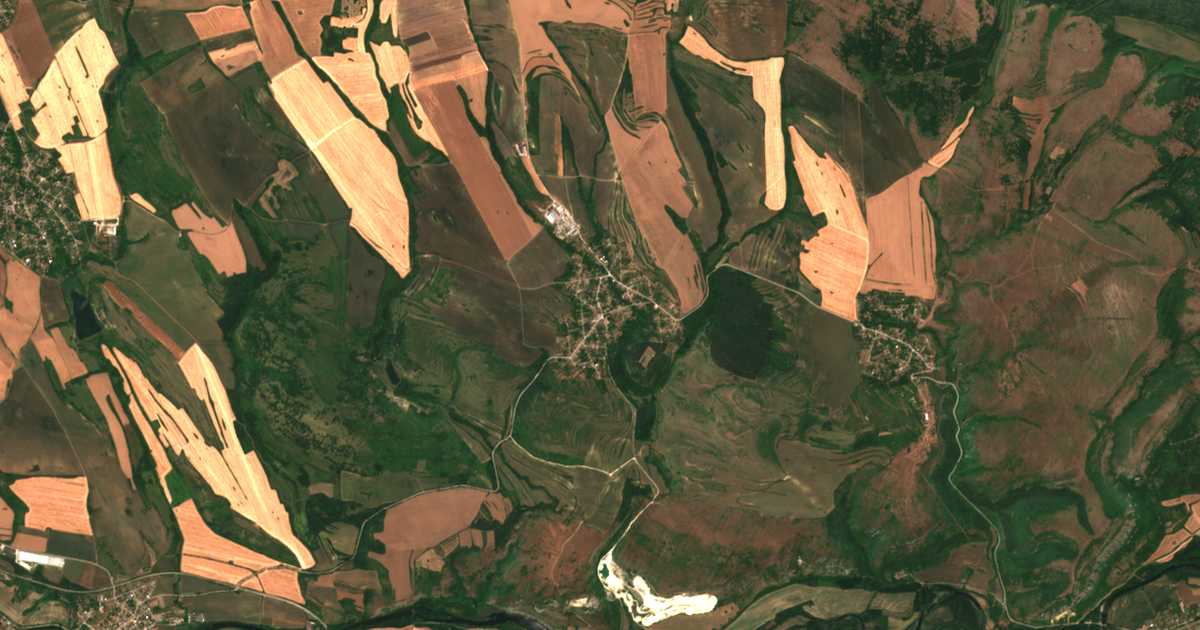 Carte satellite de Carevec