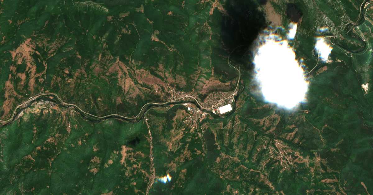 Carte satellite de Zverino