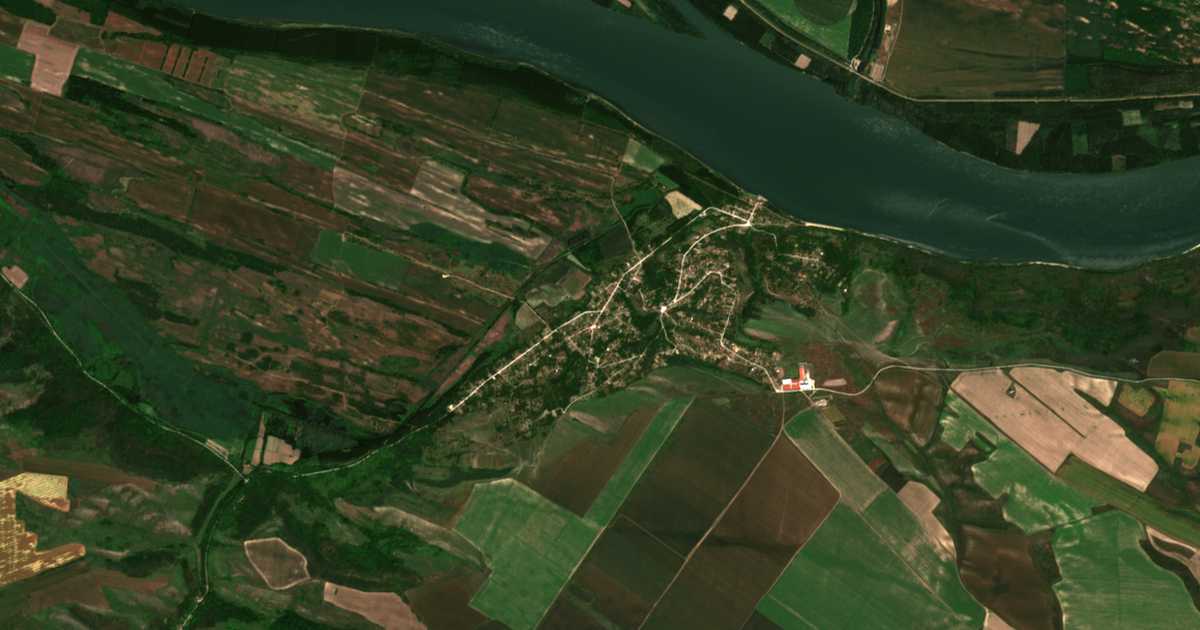 Carte satellite de Ostrov