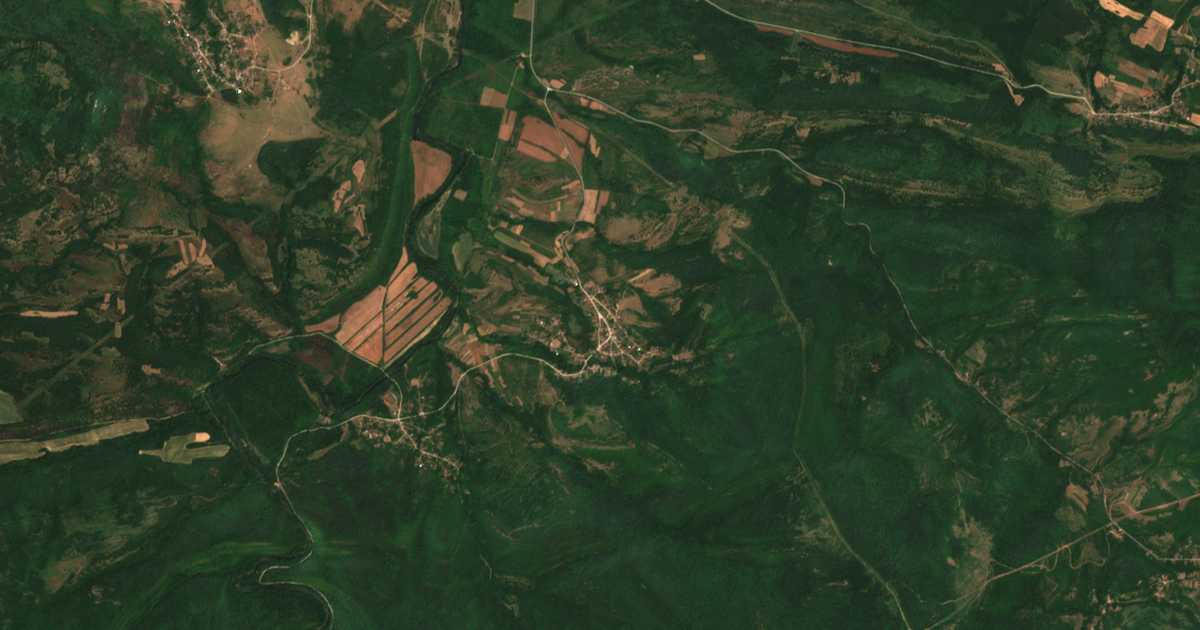 Carte satellite de Hubavene