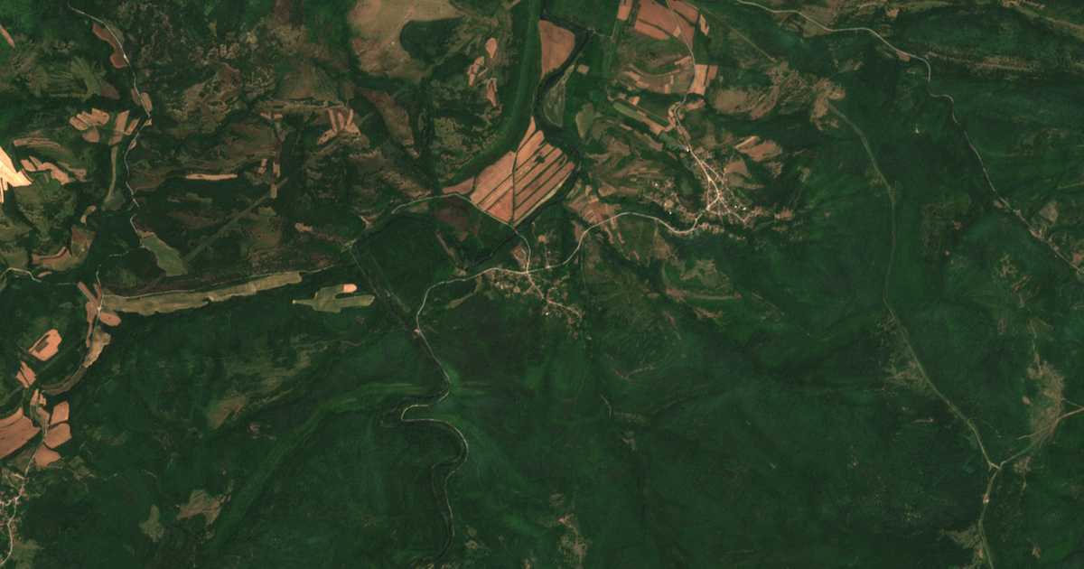 Carte satellite de Karash