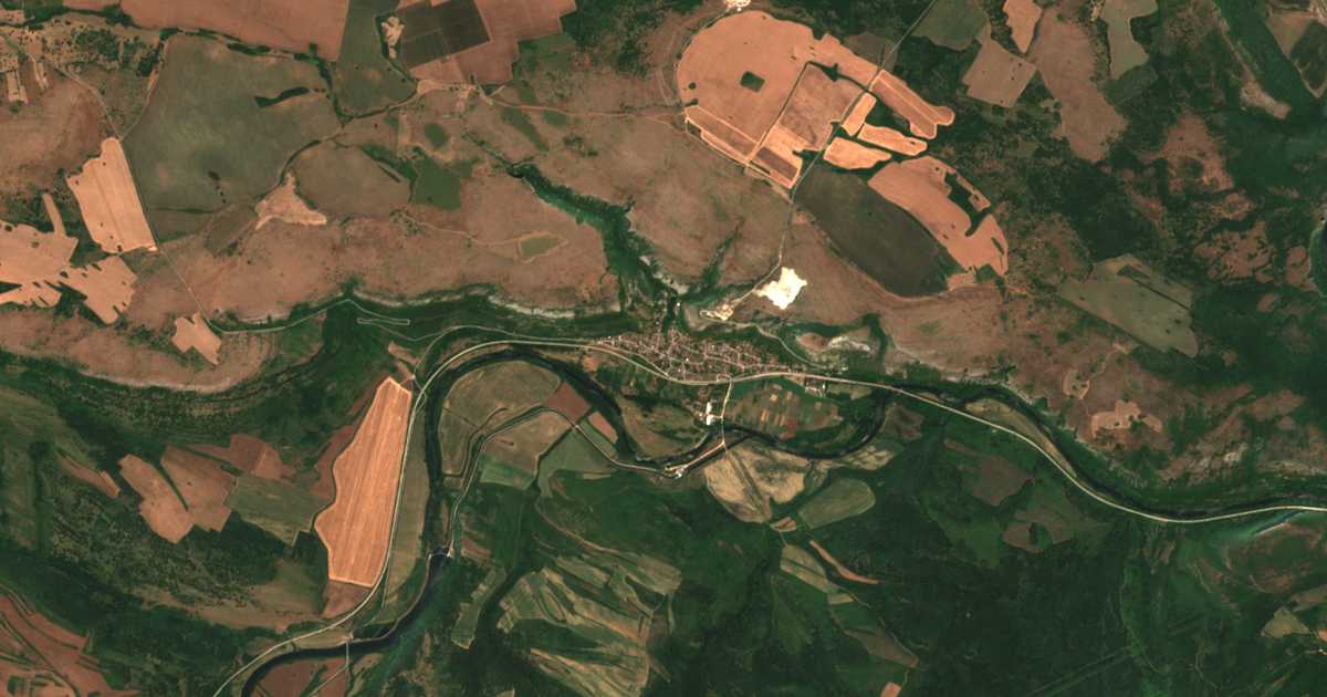 Carte satellite de Kunino