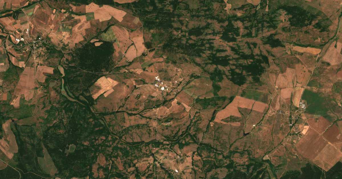 Carte satellite de Sitovo