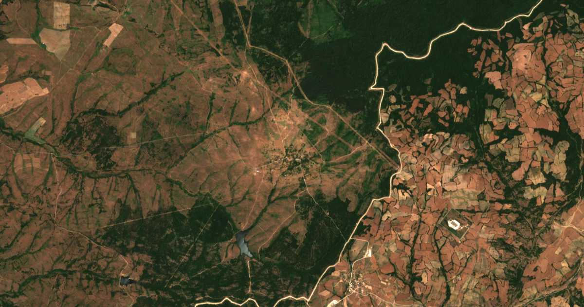 Carte satellite de Strandža