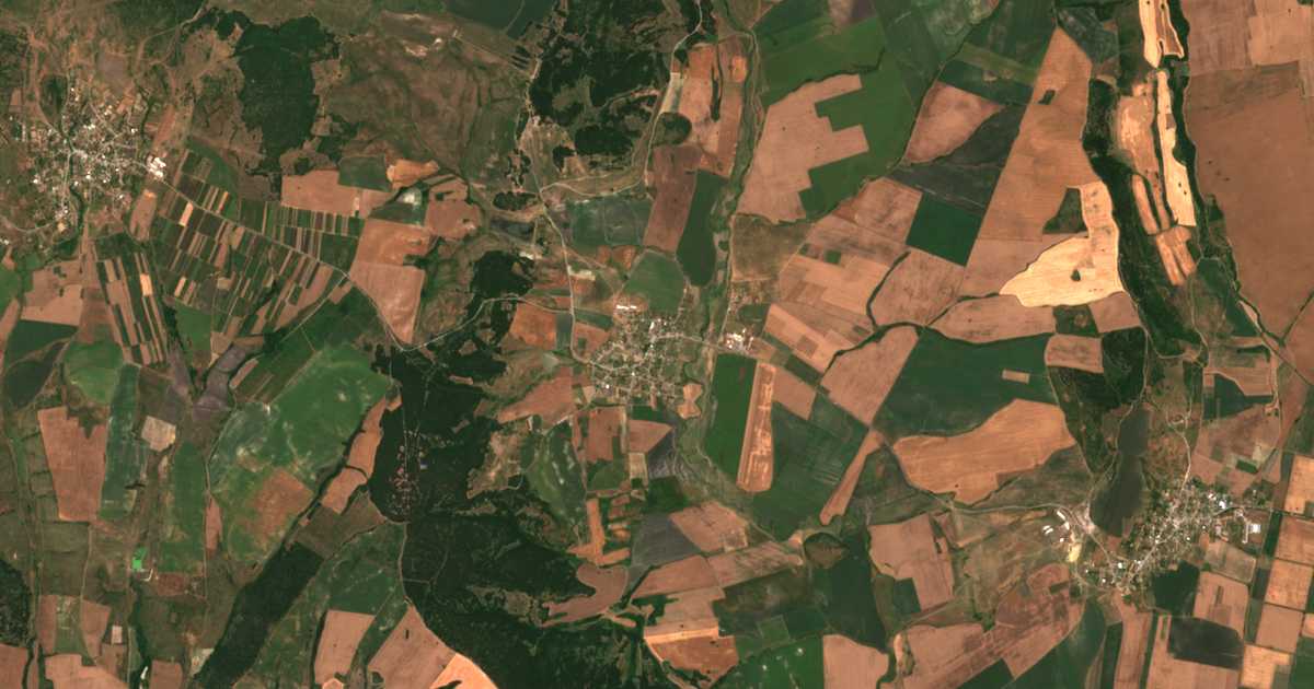 Carte satellite de Pchela