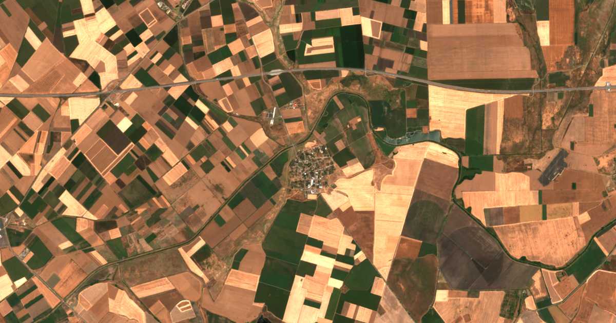Carte satellite de Charda