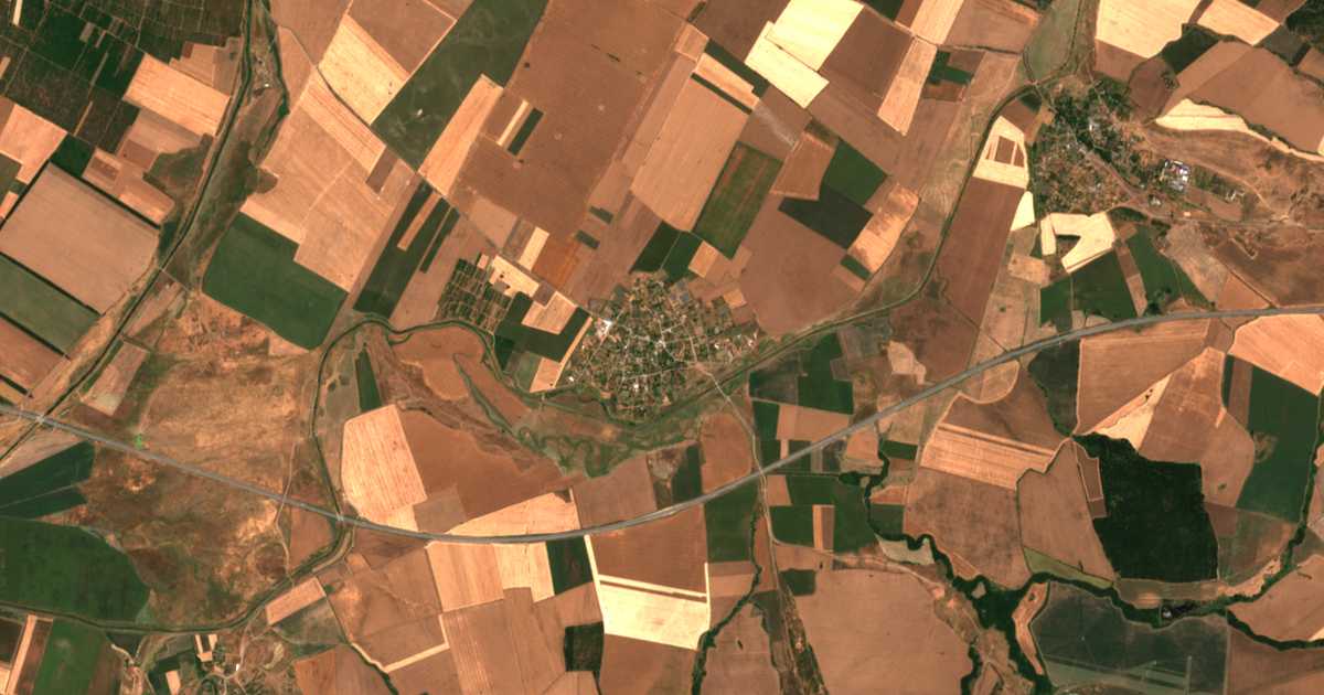 Carte satellite de Malenovo