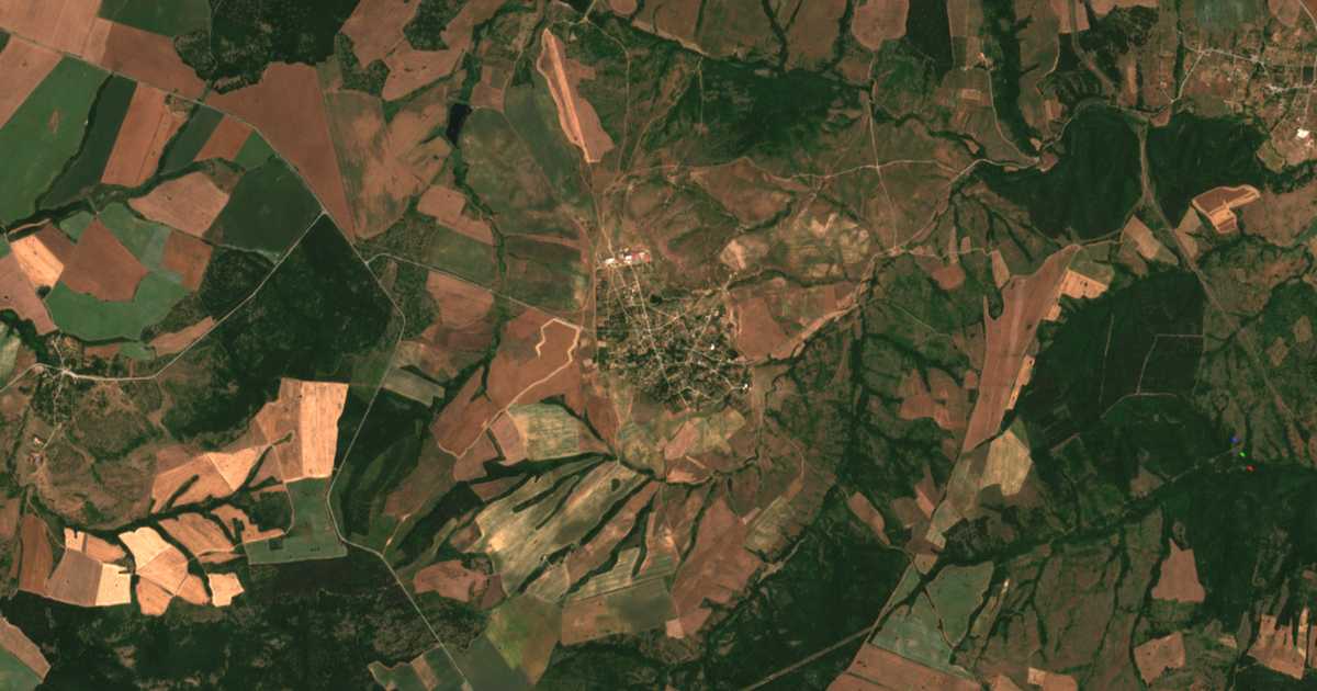 Carte satellite de Poljana