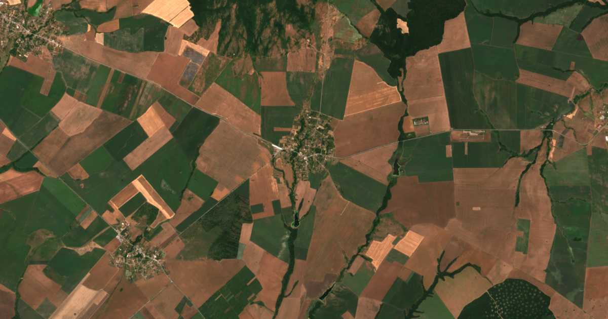 Carte satellite de Tamarino