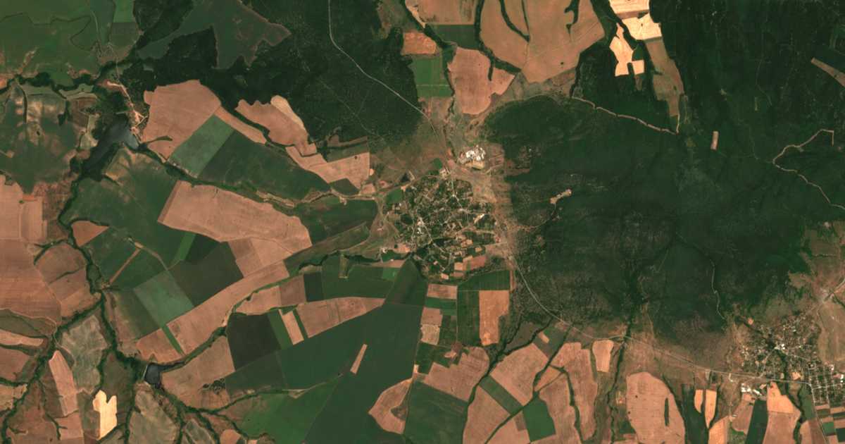 Carte satellite de General Toševo