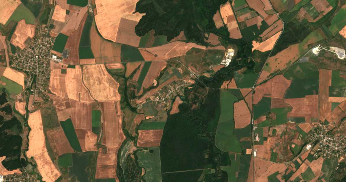 Carte satellite de Konevets