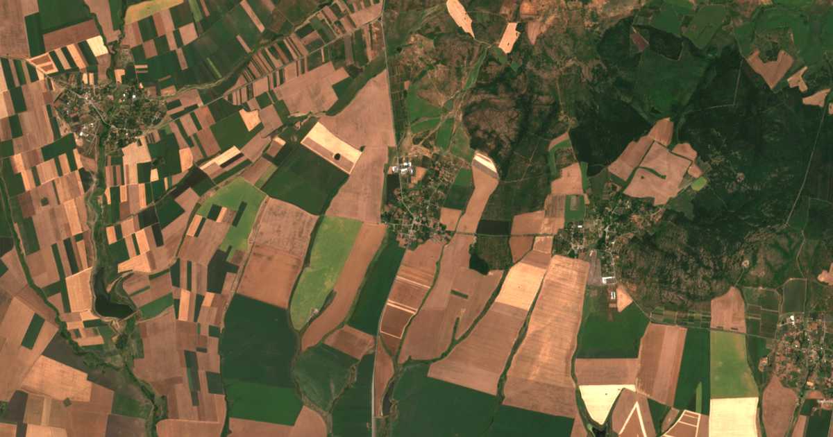 Carte satellite de Mežda