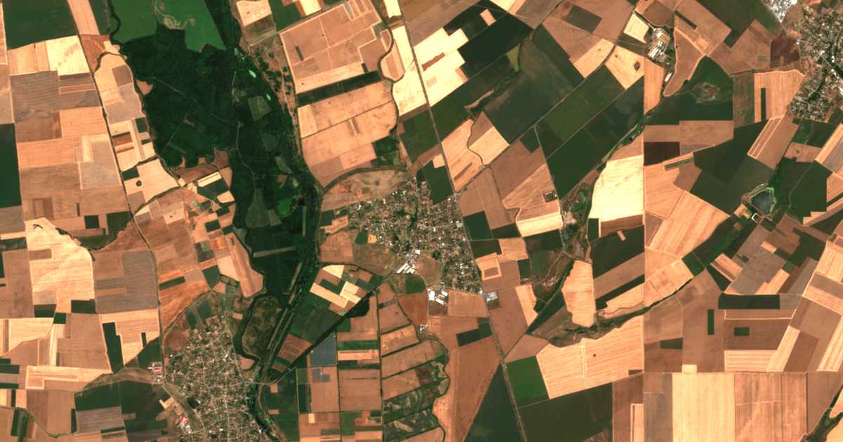 Carte satellite de Okop