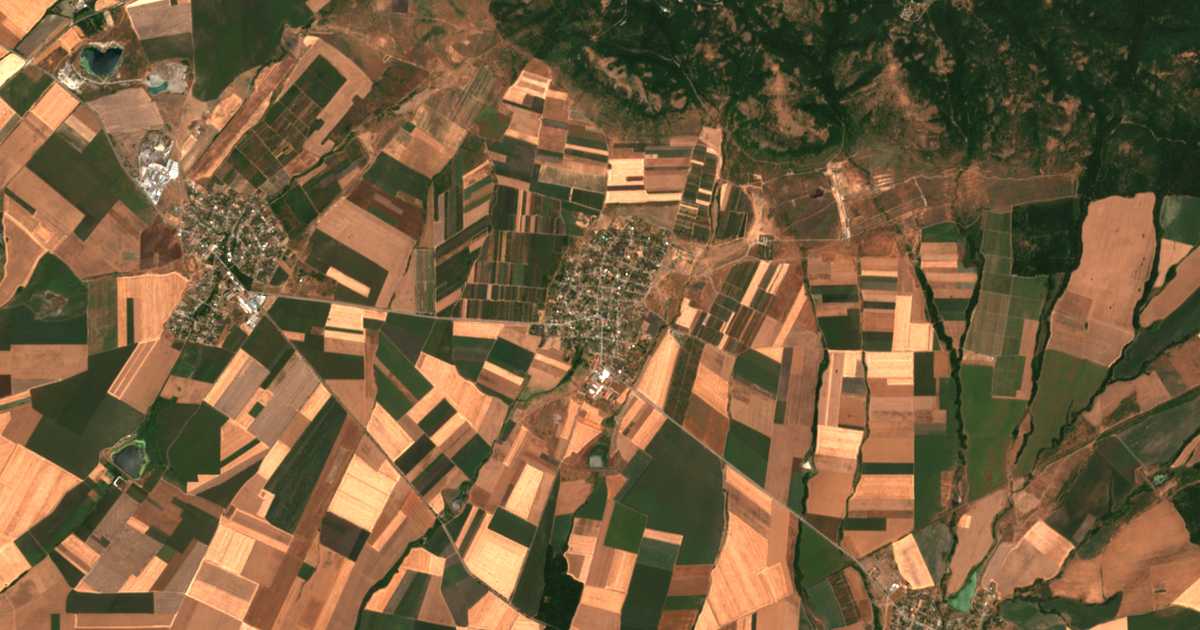 Carte satellite de Pobeda