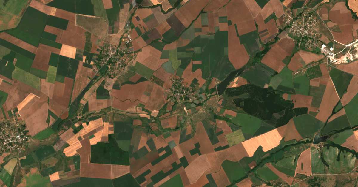 Carte satellite de Robovo