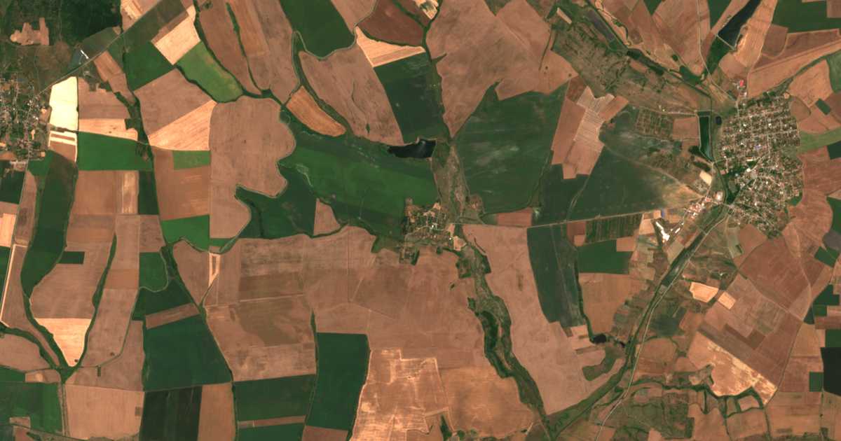 Carte satellite de Vidinci