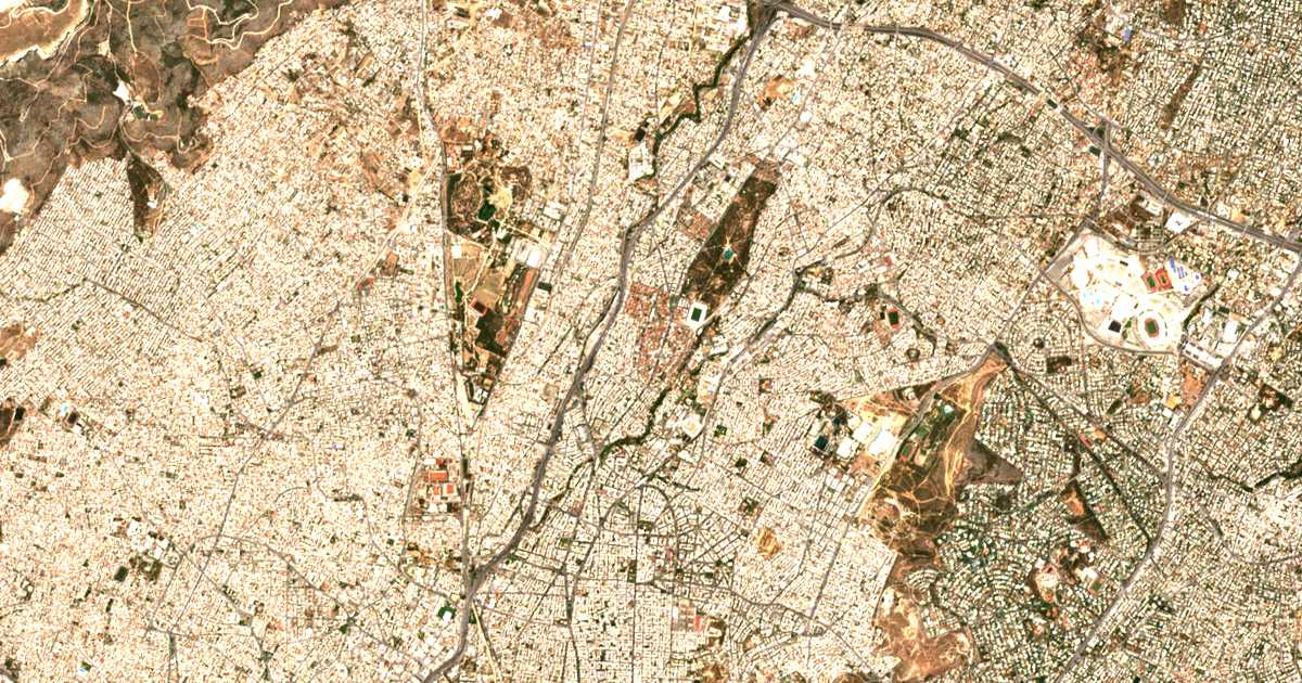 Carte satellite de Néa Filadélfia