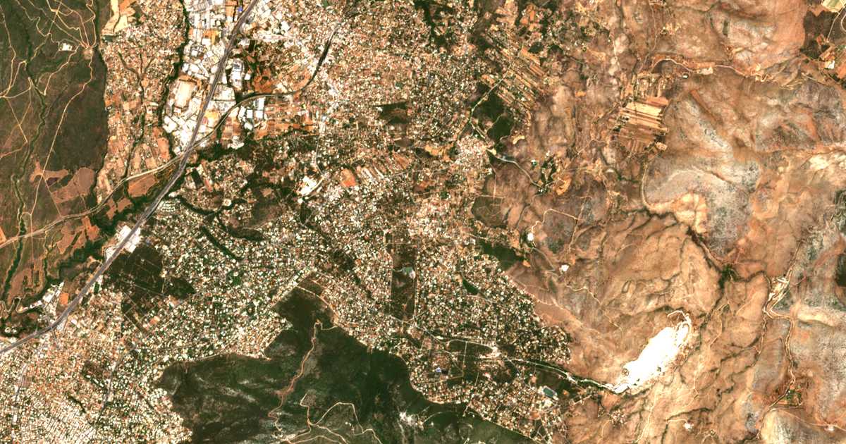 Carte satellite de Rodópoli