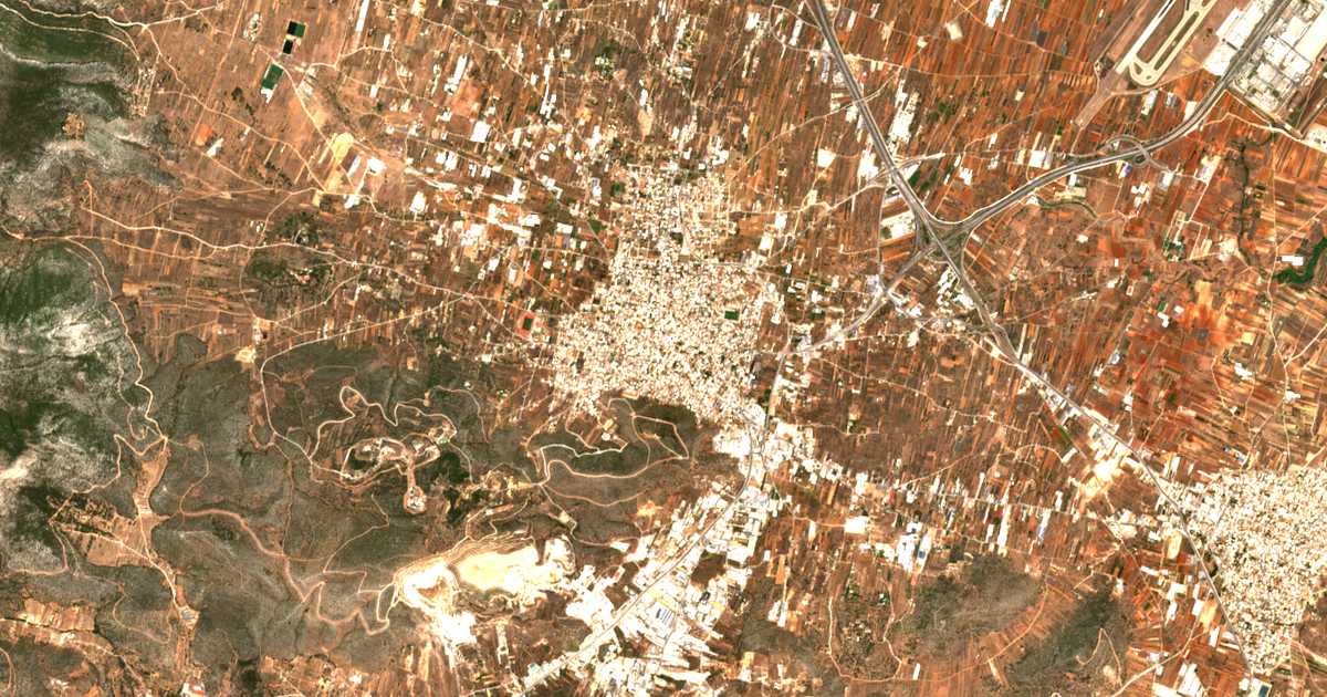 Carte satellite de Koropí