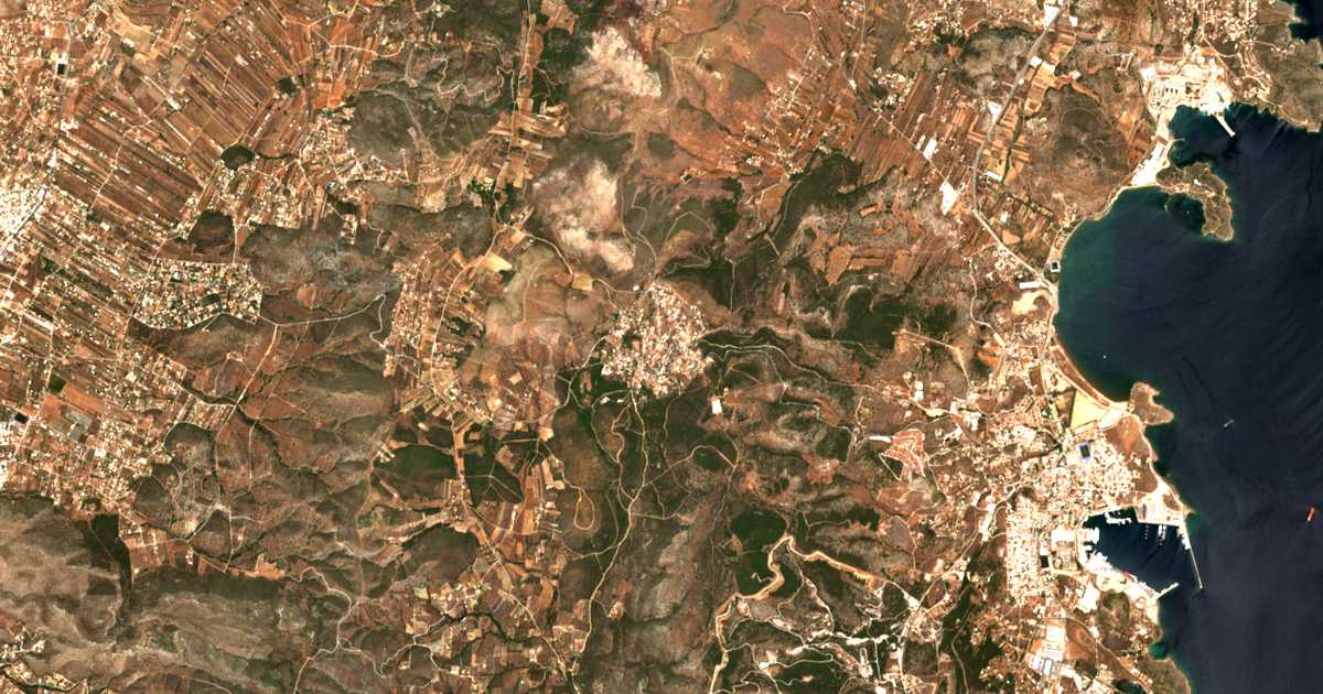 Carte satellite de Ágios Konstantínos