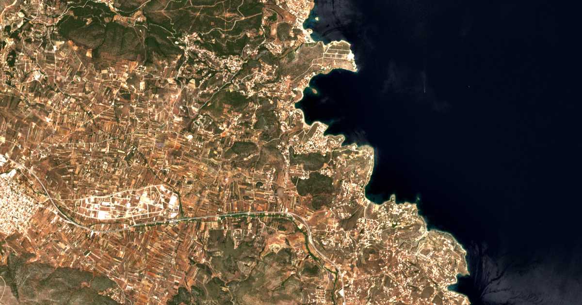 Carte satellite de Áno Daskaleió