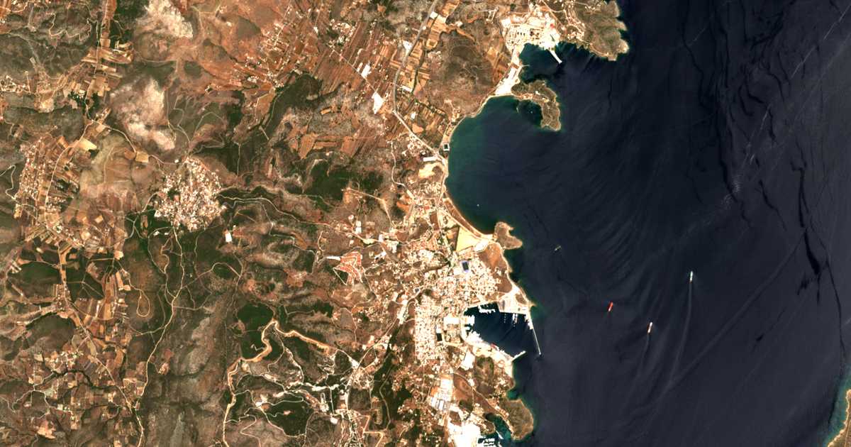 Carte satellite de Áno Thorikó