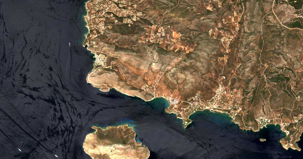 Carte satellite de Chárakas
