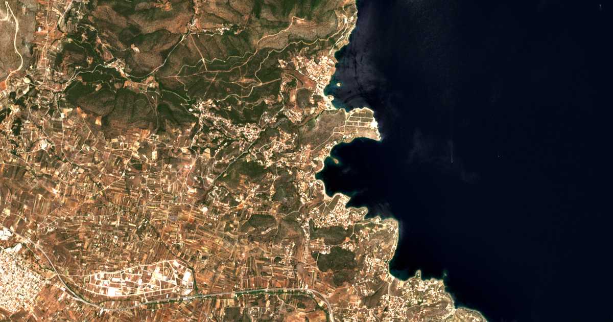 Carte satellite de Dimoláki