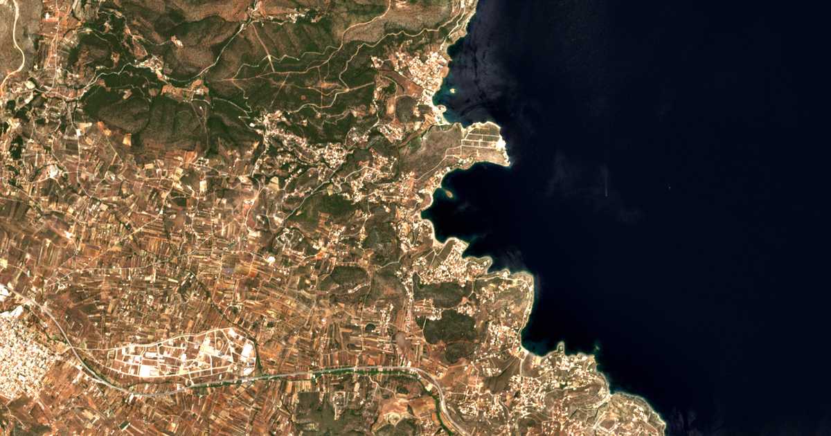 Carte satellite de Eliés Daskaleioú
