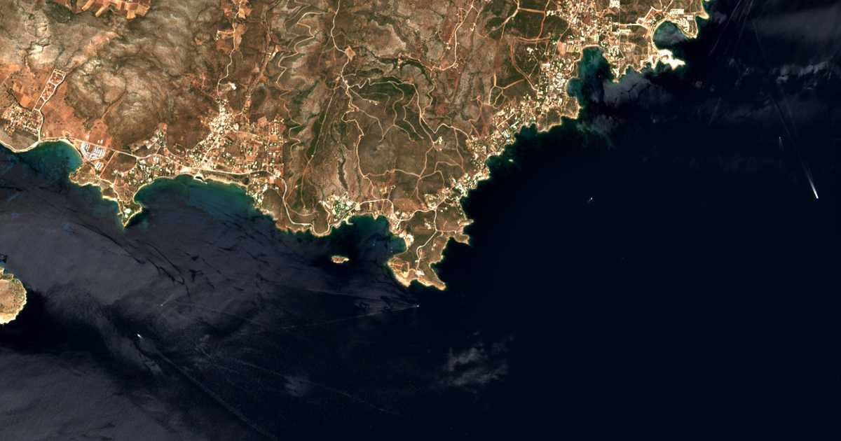 Carte satellite de Káto Soúnio