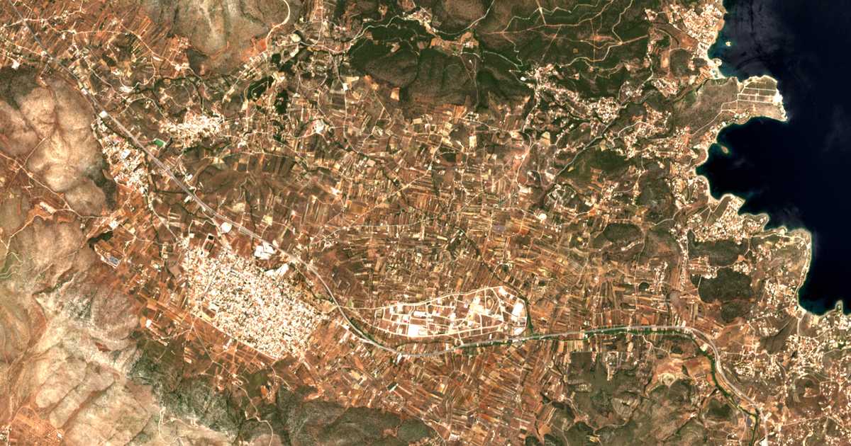 Carte satellite de Kóntra Vilará