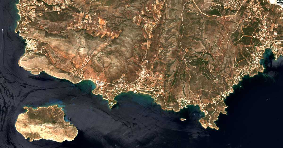 Carte satellite de Legrená