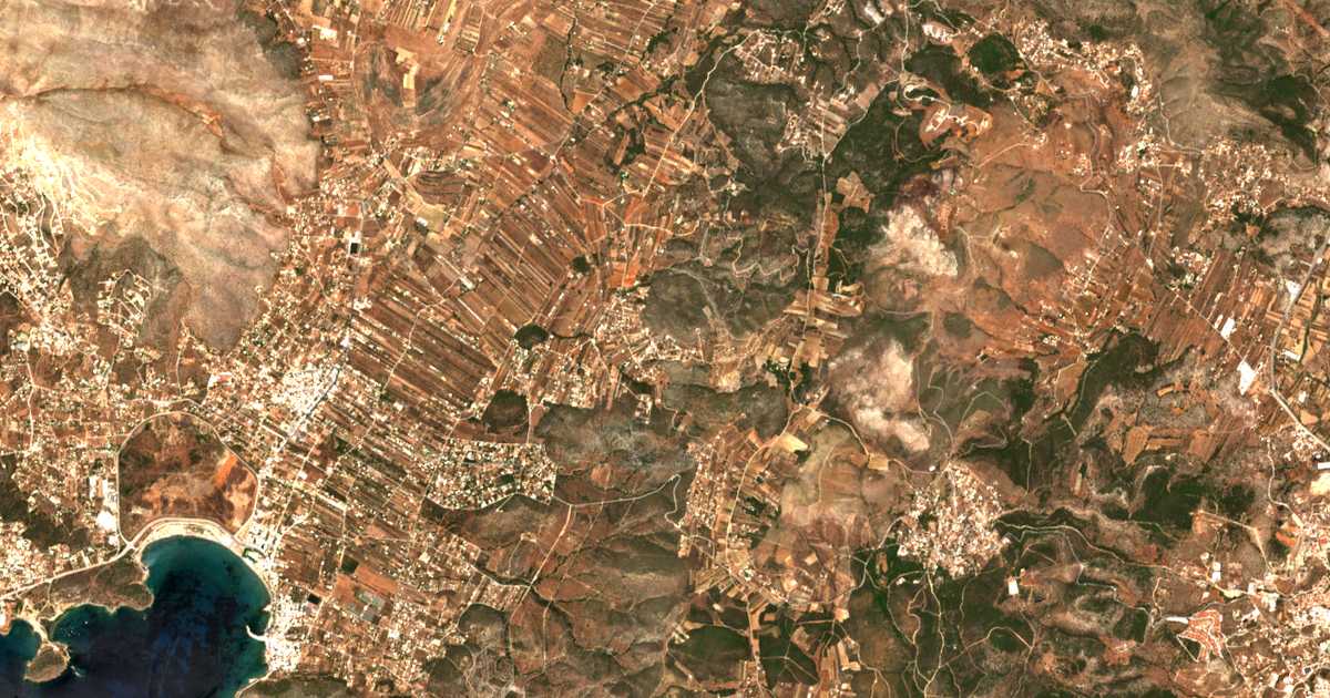 Carte satellite de Maliastéka